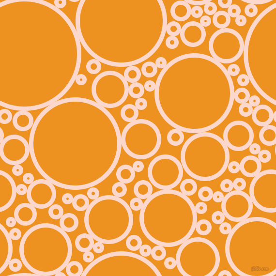 bubbles, circles, sponge, big, medium, small, 9 pixel line width, Cinderella and Carrot Orange circles bubbles sponge soap seamless tileable