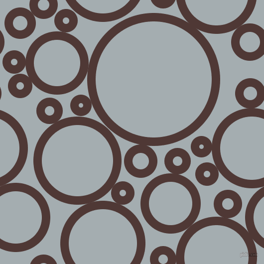 bubbles, circles, sponge, big, medium, small, 17 pixel line width, Cocoa Bean and Gull Grey circles bubbles sponge soap seamless tileable
