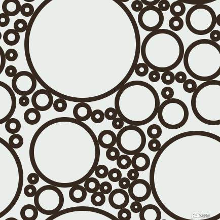 bubbles, circles, sponge, big, medium, small, 9 pixel line width, Cocoa Brown and Lily White circles bubbles sponge soap seamless tileable