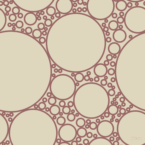 bubbles, circles, sponge, big, medium, small, 5 pixel line width, Copper Rose and Wheatfield circles bubbles sponge soap seamless tileable