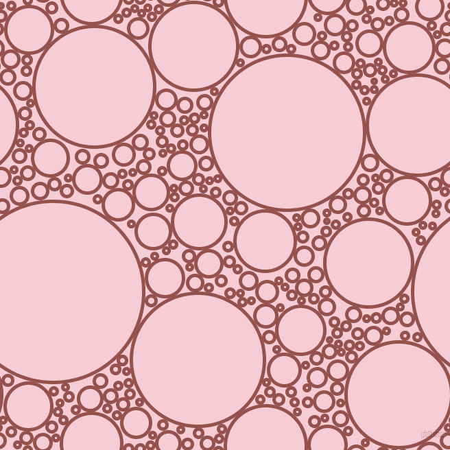 bubbles, circles, sponge, big, medium, small, 5 pixel line width, Copper Rust and Pink Lace circles bubbles sponge soap seamless tileable
