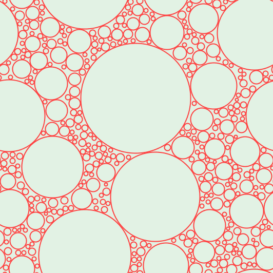 bubbles, circles, sponge, big, medium, small, 2 pixel line widthCoral Red and Frosted Mint circles bubbles sponge soap seamless tileable