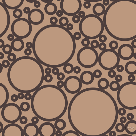 bubbles, circles, sponge, big, medium, small, 9 pixel line width, Crater Brown and Pale Taupe circles bubbles sponge soap seamless tileable