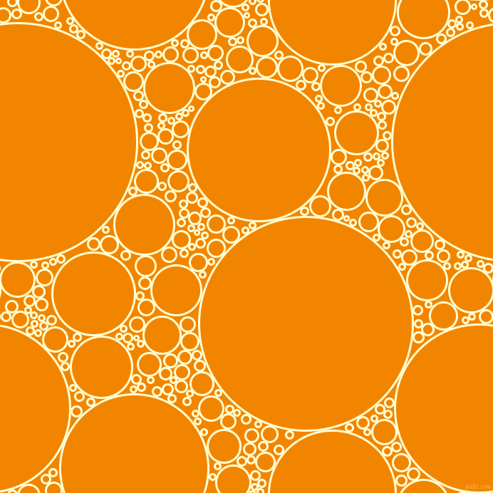 bubbles, circles, sponge, big, medium, small, 3 pixel line width, Cream and Tangerine circles bubbles sponge soap seamless tileable