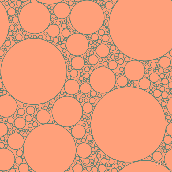 bubbles, circles, sponge, big, medium, small, 2 pixel line width, Cutty Sark and Light Salmon circles bubbles sponge soap seamless tileable