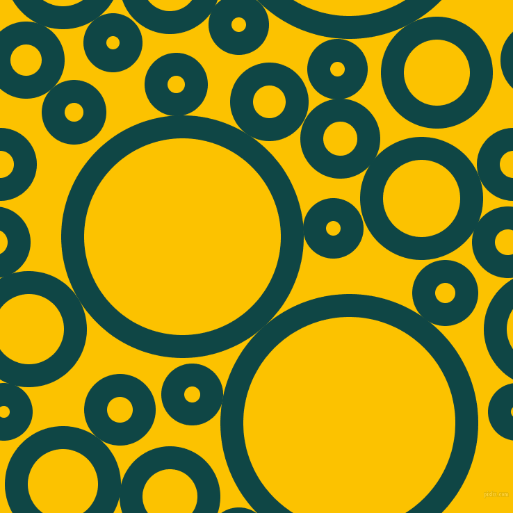 bubbles, circles, sponge, big, medium, small, 33 pixel line width, Cyprus and Golden Poppy circles bubbles sponge soap seamless tileable
