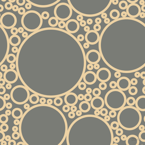 bubbles, circles, sponge, big, medium, small, 9 pixel line width, Dairy Cream and Gunsmoke circles bubbles sponge soap seamless tileable