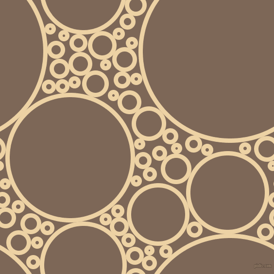 bubbles, circles, sponge, big, medium, small, 9 pixel line width, Dairy Cream and Roman Coffee circles bubbles sponge soap seamless tileable