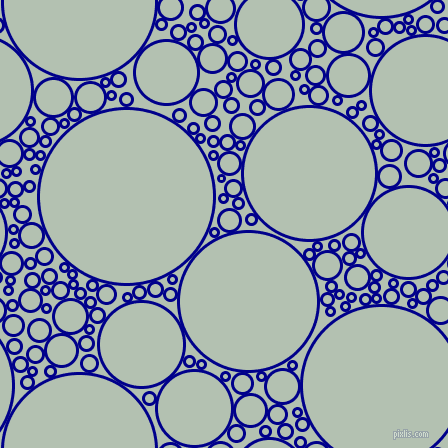 bubbles, circles, sponge, big, medium, small, 3 pixel line width, Dark Blue and Rainee circles bubbles sponge soap seamless tileable