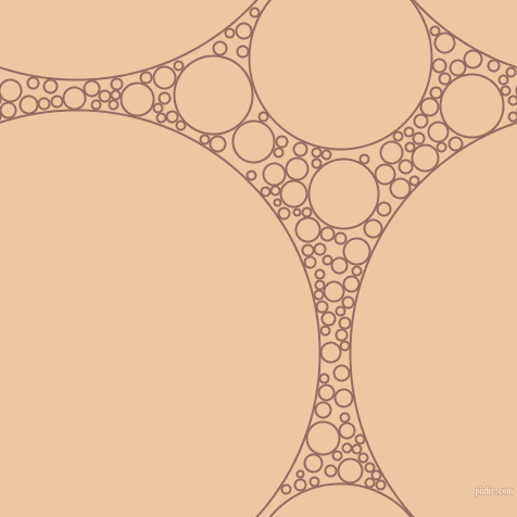 bubbles, circles, sponge, big, medium, small, 2 pixel line widthDark Chestnut and Negroni circles bubbles sponge soap seamless tileable