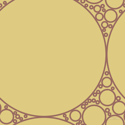 bubbles, circles, sponge, big, medium, small, 5 pixel line width, Dark Chestnut and Sandwisp circles bubbles sponge soap seamless tileable