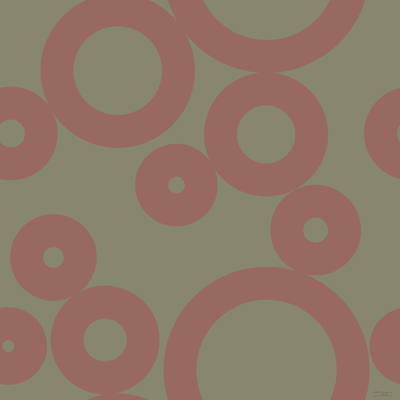 bubbles, circles, sponge, big, medium, small, 65 pixel line width, Dark Chestnut and Schist circles bubbles sponge soap seamless tileable