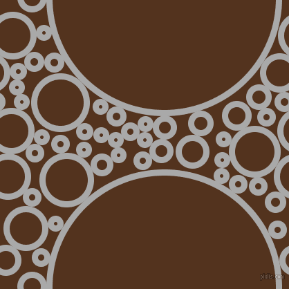 bubbles, circles, sponge, big, medium, small, 9 pixel line width, Dark Gray and Brown Bramble circles bubbles sponge soap seamless tileable