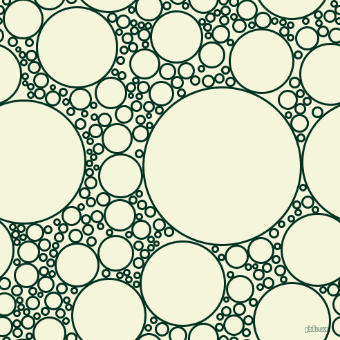 bubbles, circles, sponge, big, medium, small, 3 pixel line width, Dark Green and Beige circles bubbles sponge soap seamless tileable