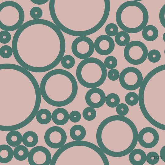 bubbles, circles, sponge, big, medium, small, 17 pixel line width, Dark Green Copper and Oyster Pink circles bubbles sponge soap seamless tileable