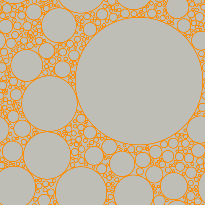 bubbles, circles, sponge, big, medium, small, 3 pixel line width, Dark Orange and Silver Sand circles bubbles sponge soap seamless tileable