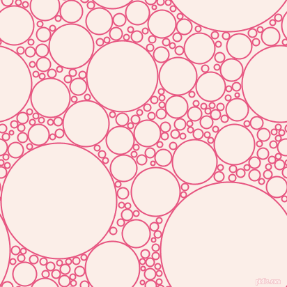 bubbles, circles, sponge, big, medium, small, 2 pixel line width, Dark Pink and Rose White circles bubbles sponge soap seamless tileable