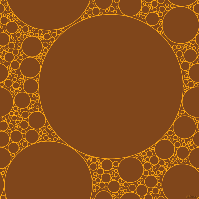 bubbles, circles, sponge, big, medium, small, 2 pixel line width, Dark Tangerine and Russet circles bubbles sponge soap seamless tileable