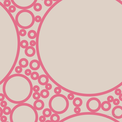 bubbles, circles, sponge, big, medium, small, 9 pixel line width, Deep Blush and Pearl Bush circles bubbles sponge soap seamless tileable