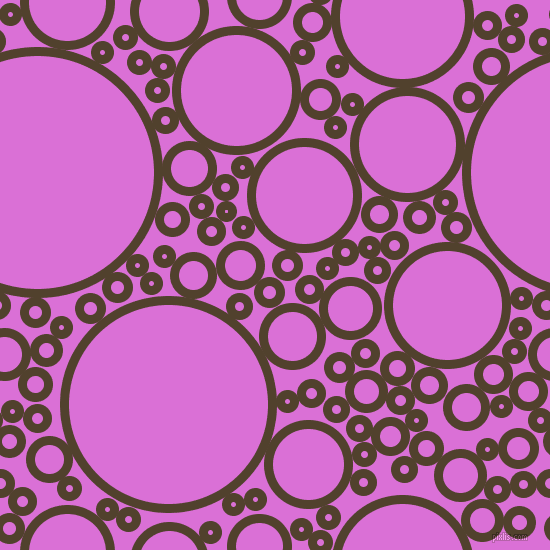 bubbles, circles, sponge, big, medium, small, 9 pixel line width, Deep Bronze and Orchid circles bubbles sponge soap seamless tileable