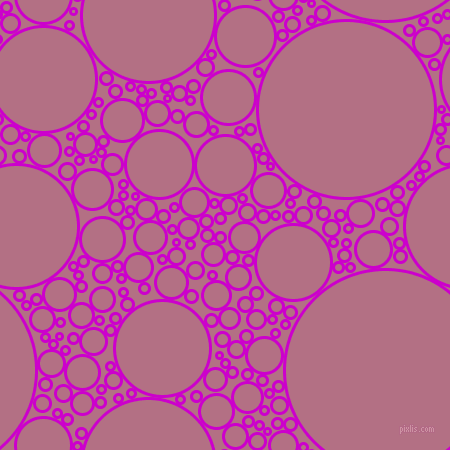 bubbles, circles, sponge, big, medium, small, 3 pixel line width, Deep Magenta and Tapestry circles bubbles sponge soap seamless tileable