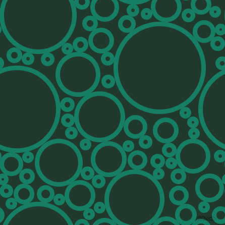 bubbles, circles, sponge, big, medium, small, 9 pixel line width, Deep Sea and Palm Green circles bubbles sponge soap seamless tileable