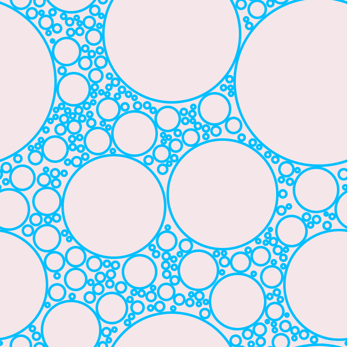bubbles, circles, sponge, big, medium, small, 5 pixel line width, Deep Sky Blue and Amour circles bubbles sponge soap seamless tileable