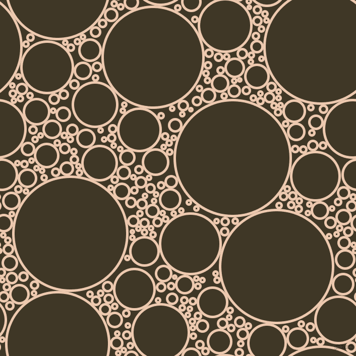 bubbles, circles, sponge, big, medium, small, 5 pixel line width, Desert Sand and Birch circles bubbles sponge soap seamless tileable