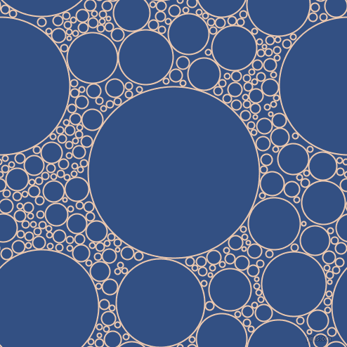bubbles, circles, sponge, big, medium, small, 2 pixel line width, Desert Sand and Fun Blue circles bubbles sponge soap seamless tileable