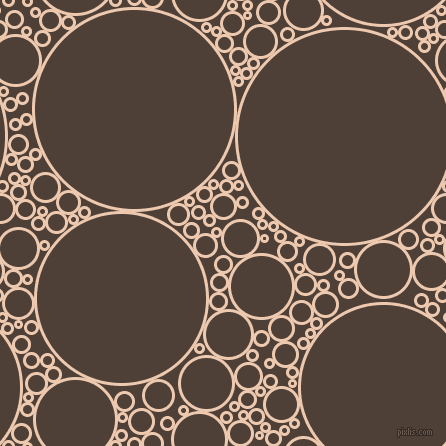bubbles, circles, sponge, big, medium, small, 3 pixel line width, Desert Sand and Paco circles bubbles sponge soap seamless tileable