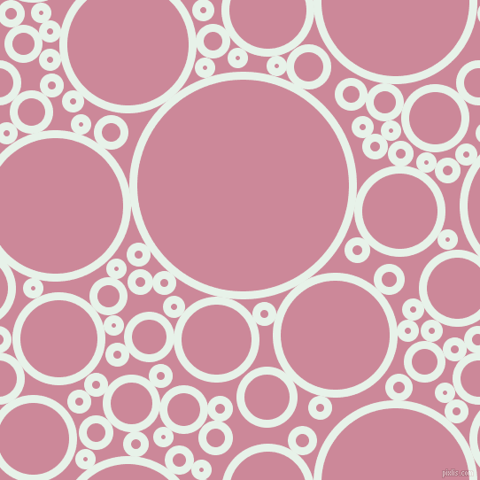 bubbles, circles, sponge, big, medium, small, 9 pixel line width, Dew and Puce circles bubbles sponge soap seamless tileable