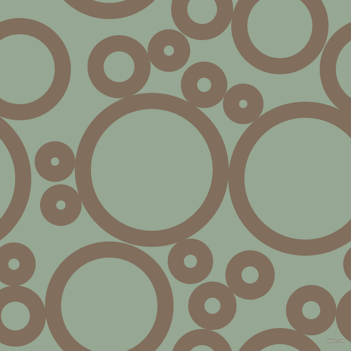 bubbles, circles, sponge, big, medium, small, 33 pixel line width, Donkey Brown and Mantle circles bubbles sponge soap seamless tileable