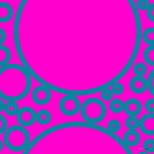 bubbles, circles, sponge, big, medium, small, 17 pixel line width, Eastern Blue and Hot Magenta circles bubbles sponge soap seamless tileable