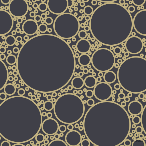 bubbles, circles, sponge, big, medium, small, 5 pixel line width, Ecru and Payne
