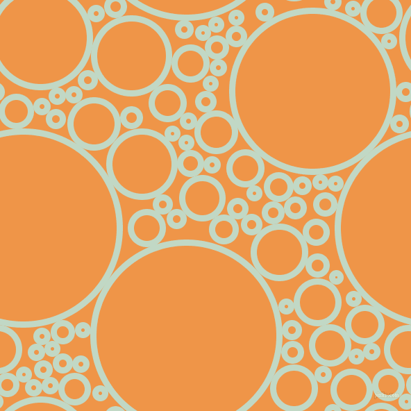 bubbles, circles, sponge, big, medium, small, 9 pixel line width, Edgewater and Sea Buckthorn circles bubbles sponge soap seamless tileable