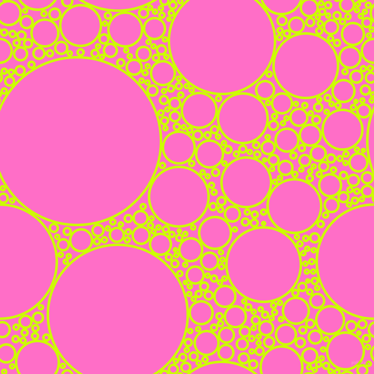 bubbles, circles, sponge, big, medium, small, 5 pixel line width, Electric Lime and Neon Pink circles bubbles sponge soap seamless tileable