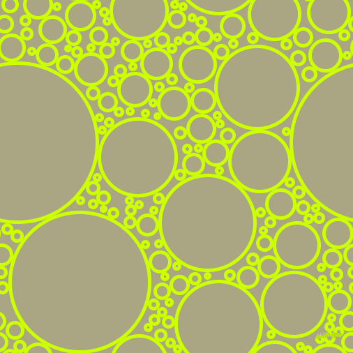 bubbles, circles, sponge, big, medium, small, 5 pixel line width, Electric Lime and Neutral Green circles bubbles sponge soap seamless tileable
