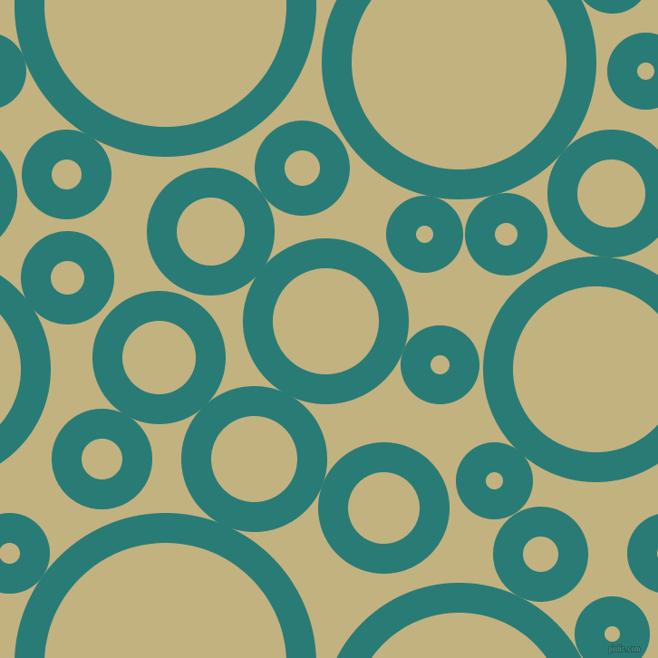 bubbles, circles, sponge, big, medium, small, 33 pixel line width, Elm and Ecru circles bubbles sponge soap seamless tileable