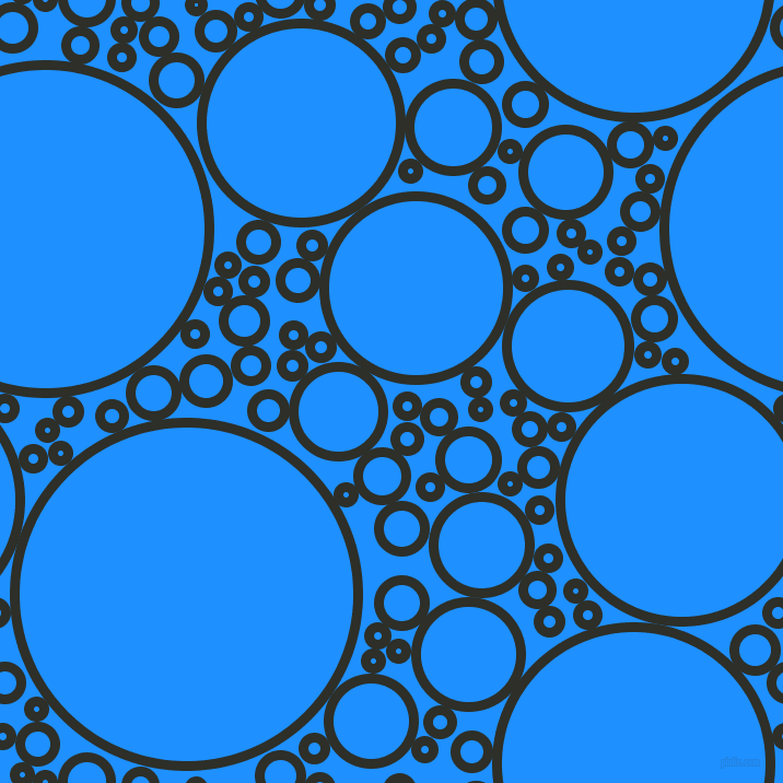bubbles, circles, sponge, big, medium, small, 9 pixel line width, Eternity and Dodger Blue circles bubbles sponge soap seamless tileable