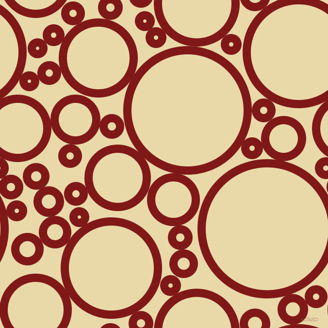 bubbles, circles, sponge, big, medium, small, 17 pixel line width, Falu Red and Sidecar circles bubbles sponge soap seamless tileable