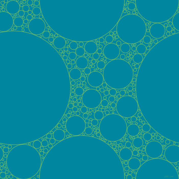 bubbles, circles, sponge, big, medium, small, 2 pixel line width, Fern and Eastern Blue circles bubbles sponge soap seamless tileable