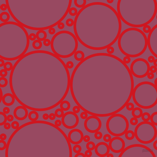 bubbles, circles, sponge, big, medium, small, 9 pixel line width, Fire Engine Red and Cadillac circles bubbles sponge soap seamless tileable
