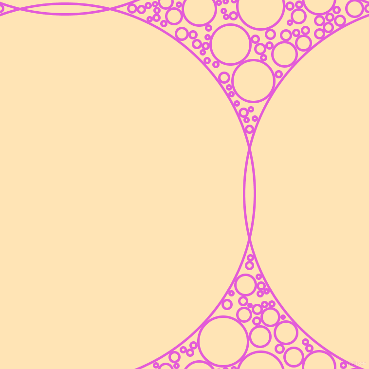 bubbles, circles, sponge, big, medium, small, 5 pixel line width, Free Speech Magenta and Moccasin circles bubbles sponge soap seamless tileable