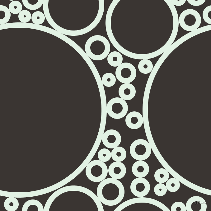 bubbles, circles, sponge, big, medium, small, 17 pixel line width, Frosted Mint and Kilamanjaro circles bubbles sponge soap seamless tileable
