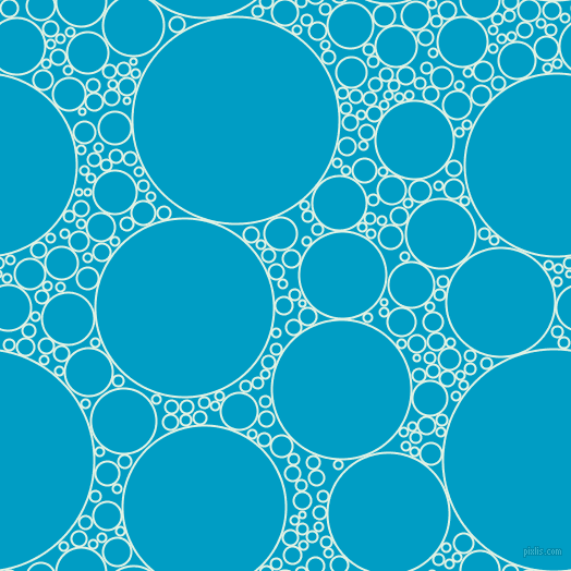 bubbles, circles, sponge, big, medium, small, 2 pixel line width, Frosted Mint and Pacific Blue circles bubbles sponge soap seamless tileable