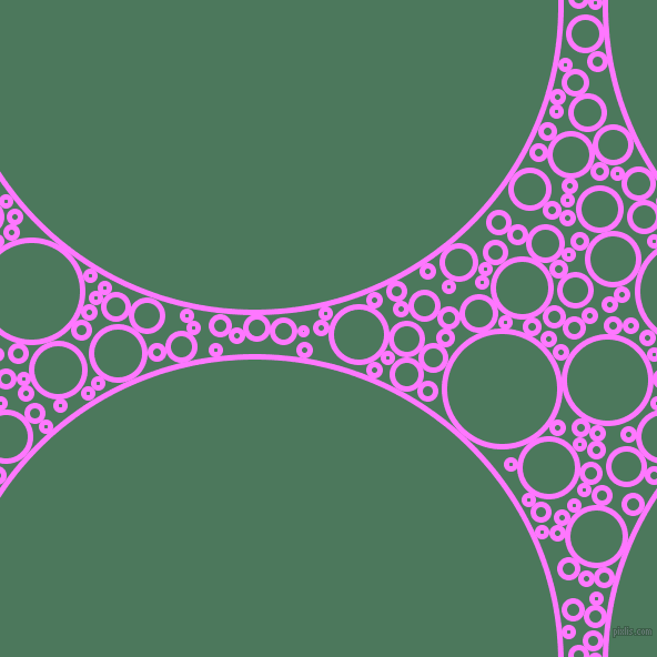bubbles, circles, sponge, big, medium, small, 5 pixel line width, Fuchsia Pink and Como circles bubbles sponge soap seamless tileable