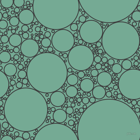 bubbles, circles, sponge, big, medium, small, 3 pixel line width, Fuscous Grey and Acapulco circles bubbles sponge soap seamless tileable