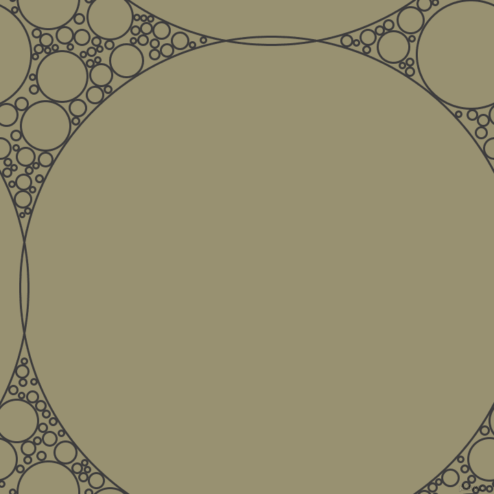 bubbles, circles, sponge, big, medium, small, 3 pixel line width, Fuscous Grey and Gurkha circles bubbles sponge soap seamless tileable