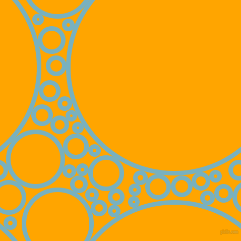 bubbles, circles, sponge, big, medium, small, 9 pixel line width, Glacier and Orange circles bubbles sponge soap seamless tileable