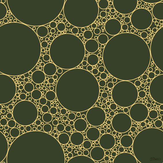 bubbles, circles, sponge, big, medium, small, 2 pixel line width, Golden Glow and Seaweed circles bubbles sponge soap seamless tileable